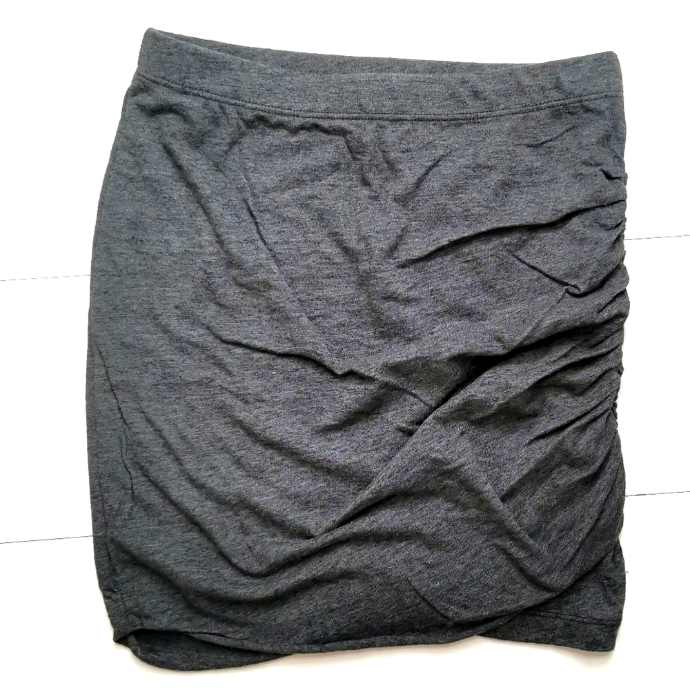 Cotton mini skirt ruched side vans
